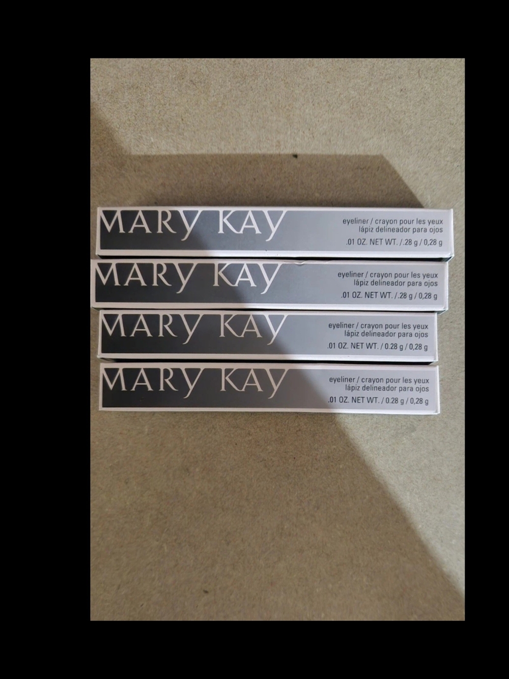 4 X Mary Kay Black Eyeliner Set - Black Blue Violet Green